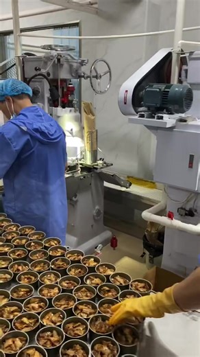 Fish canning machine #fish #canning #machine #food #petfood
