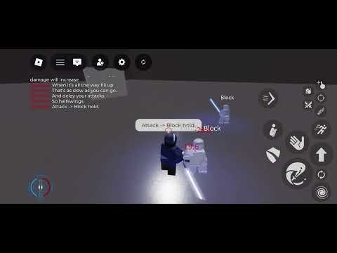 Halfswings Explained and Showcased Mobile | Roblox Saber Showdown