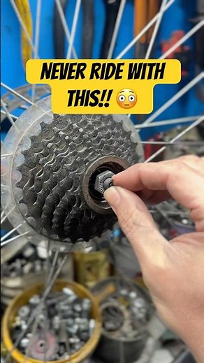 Rear wheel loose? Check your axle NOW.A broken rear axle is dangerous — replace it before riding.