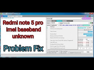 Redmi note 5 pro imei baseband unknown problem solution