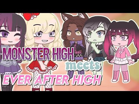 Monster High meets Ever After High || "new students meme/trend" Gacha Club || original
