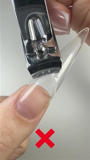 It's better to choose the shape and length of the tips right away for quick extensions