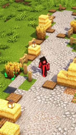 Création d'un chemin médiéval dans Minecraft