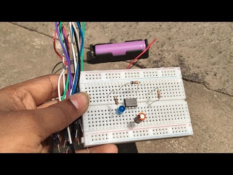 How to make Blinking led light using NE 555 IC // without Arduino
