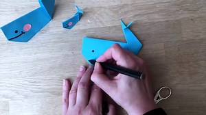 Easy Origami Whale - Paper Crafts for Kids - Red Ted Art