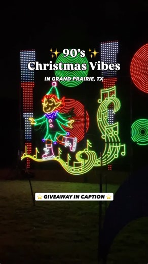 Explore Grand Prairie on Instagram: "🎄⭐️90’s CHRISTMAS VIBES IN GRAND PRAIRIE, TX ⛄️ @prairielights is now open every night until December 31st! It’s our yearly tradition and and we love the nostalgic feel we get every time we visit 🥹 We want to share that feeling with all of our followers, and so, just like every year, we want to give one of you a free pass to Prairie Lights! ✨ Here’s how to enter the giveaway: 1- Make sure you follow us and @prairielights 2- Through DMs or in the comments, s