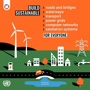 Innovation and infrastructure drive progress! Let's invest in sustainable infrastructure, promote industrialization, and foster innovation for a better future. 🚀🏗️ Learn more about SDG 9: Industry, Innovation and Infrastructure ➡️https://www.un.org/sustainabledevelopment/infrastructure-industrialization/ #SDG9 #GlobalGoals | Global Goals for Sustainable Development