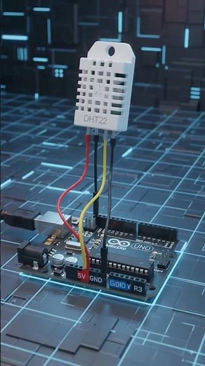 DHT22 Sensor with Arduino | Temperature & Humidity Monitoring | Arduino Shorts #shorts