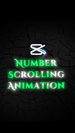 CAPCUT | Number Scrolling Animation 💀🔥