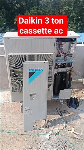 daikin ac | daikin 3 ton cassette ac commissioning | single phase cassette ac wiring #hvac #splitac