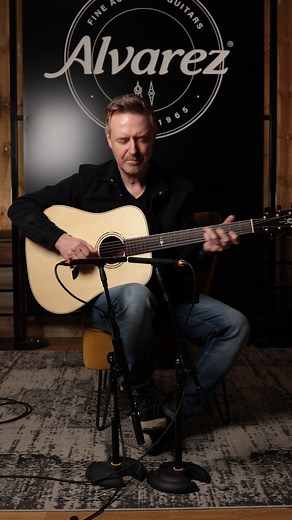 2.8K views · 79 reactions | This DYM60HD Dreadnought is a powerful guitar with a rich voice. It’s very warm sounding with as much low end as any player would need yet very balanced with round, full trebles. This magical line of Solid Vintage Honduran Mahogany guitars are some of the best guitars Alvarez-Yairi have ever made. | Alvarez Guitars | Facebook