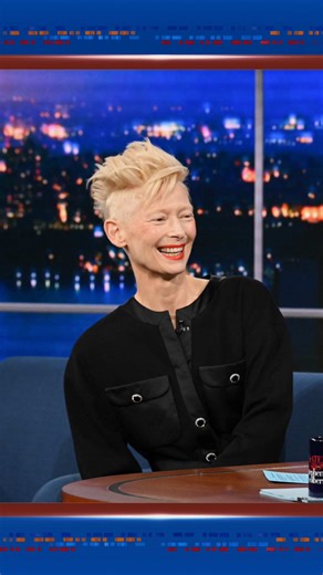 Tilda Swinton's Oscars Pool Joke with Stephen Colbert