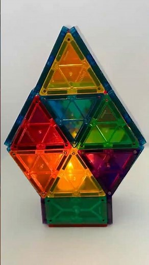 Build a Lamp with Magnetic Tiles 💡 | Fun STEM Idea #kidslearning #magnetictiles #stem