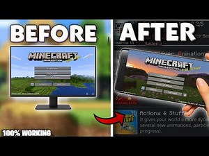 Minecraft MCPE to Java Edition UI | Best Addon 2025🚀
