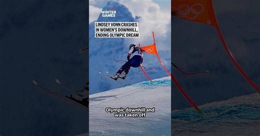 Lindsey Vonn crashes in women’s downhill, ending Olympic dream