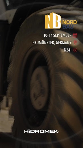 We are ready for NordBau 2025 Fair with our backhoe loader, crawler excavator, wheel loader and motor grader models! We would like to see your visits. Booth No: N241 | HİDROMEK