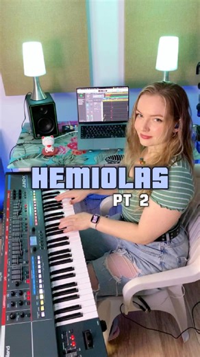 93K views · 2.6K reactions | Hemiolas, pt 2  // Slowed down tutorial/transcription on Patreon #hemiola #rhythm #piano #practice #workout #exercise #keyboardplayer #femalemusician #womeninmusic #composer #original #jazz #fusion #musictheory | Jemma Heigis | Facebook