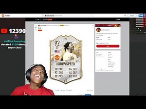 iShowSpeed Reacts To His Own FIFA Card!