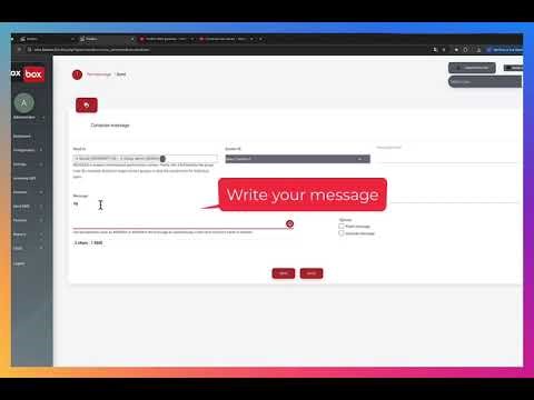 SMS FoxBox S1 - Send a message and use composer