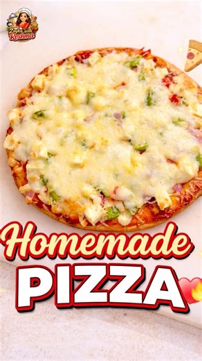 Homemade Pizza🍕🧀 Who needs delivery when you can make magic at home? ✨