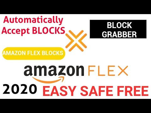 Grab Amazon FLEX BLOCKS Automatically Best Way - SAFE EASY FREE - 2020 💯👍