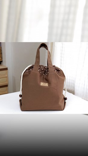 Ae PooiM | DIY Drawstring Tote Bag. Learn more: Watch full video version with measurement detail on my youtube channel “Ae PooiM” as link in Bio Or... | Instagram