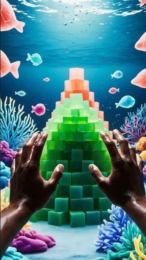 Grape Jelly Wave ASMR 🌊🍇 | Underwater Fantasy Jelly Land & Relaxing Swimming Sounds