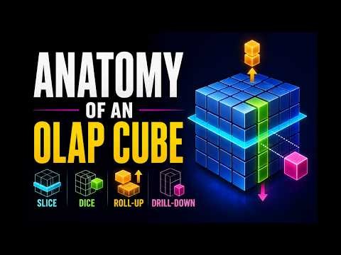 OLAP Cube Slicing, Dicing, Roll-Up, & Drill-Down | Anatomy of Cube Decrypting the Data Warehouse