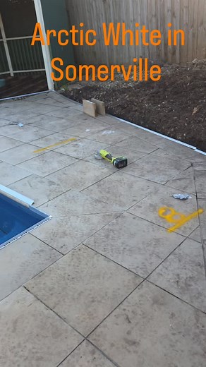 Somerville doing Arctic White Pebble-Mix around a pool, #pebblemix #homeimprovement #durabledesign #australianmade #localbusiness #resin #australia | The Pebble Mix Company P/L Est 1974