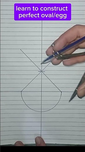 Construct perfect egg or oval #construction