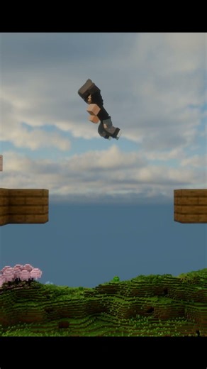Minecraft but you can Jump 5 Blocks 😬 #Shorts