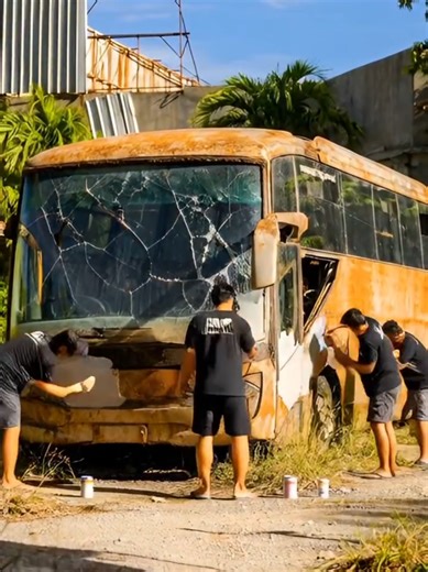 Watch the transformation 👀 #restoration #busconversion #timelapse #satisfying #transformation