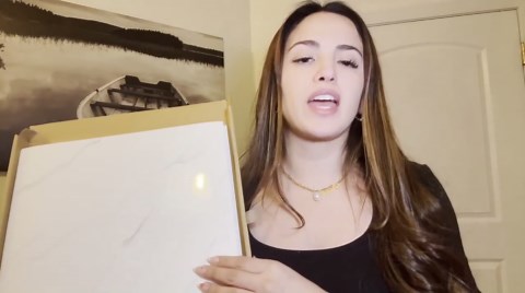 10-Pack Peel and Stick Wave White Marble Tiles (11.8" x 11.8") – 9.8 Sq. Ft. Waterproof PVC Shower & Backsplash Tiles for Bathroom, Kitchen, and Living Room – Self-Adhesive, Easy Installation