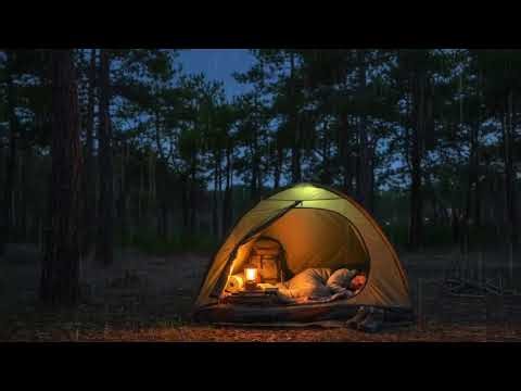 Relaxing Rain on Tent - Camping Sleep Sounds (No Thunder)