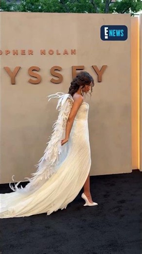 Zendaya has arrived to "The Odyssey" premiere in New York City. 🪽