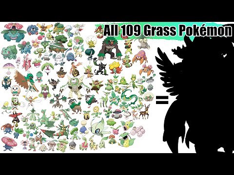 WORLD RECORDS : All 109 Grass Type Pokémon Fusion by Region (Gen 1 - Gen 8) | Max S