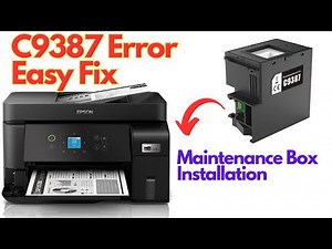 How to Fix C9387 Error in 30 Minutes or LESS on Your Epson M2050 Printer!