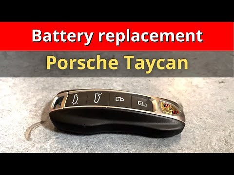 Porsche Taycan 2020-2022 key battery replacement: how to do it