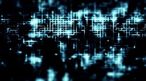 Download Pulsing data and grungy digital blue grids - Loop for free