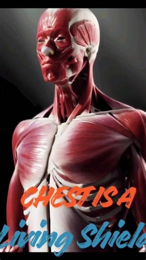 Your Chest Is a Living Shield 😳 #3danimation #humananatomy #body