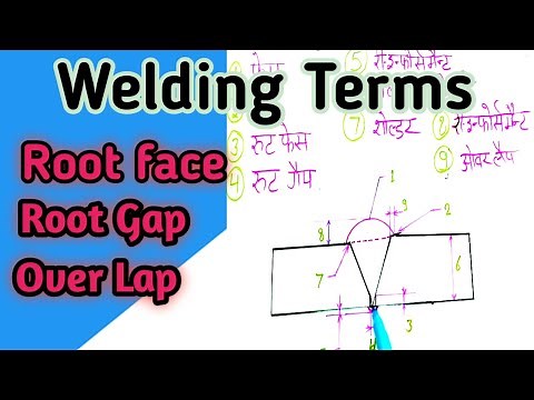 welding terms and definitions, what is Root gap and Root Face||