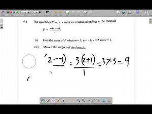 CSEC Mathematics Past Paper Solutions May 2018 Question 2 c
