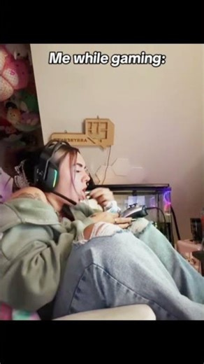 Posture Check… Still Gaming 🎮