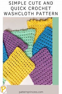 Simple Cute and Quick Crochet Washcloth Pattern