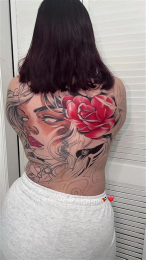 Transform Your Look: Tattoo Progress Over 4 Sessions