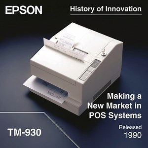 In 1990, we released the TM-930 PC-POS package printer that...