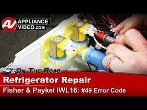 Fisher & Paykel Washer Repair - Not Completing Cycle Error Code 49 - Water Inlet Valve Diagnostics