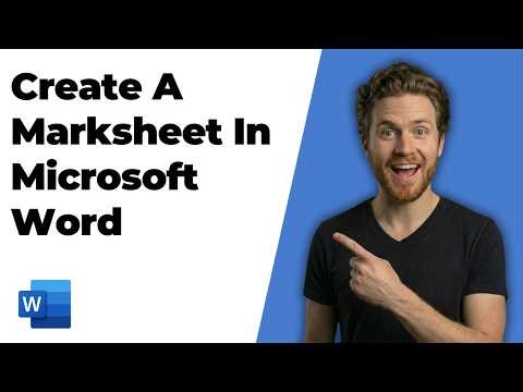 How To Create A Marksheet In Microsoft Word (Easy Step-By-Step Guide)