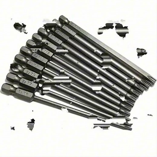 11 PCS Torx Security Bit Set S2 Steel Magnetic Security Screwdriver Set