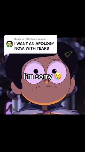 Replying to @NiSaTo @🦦~𝙻𝚞𝚝𝚛𝚊~ :3 ⚔😘💅 heres your apology- you can see the tears 🥰 (IM SORRY I HAD TO-) #amphibia #marcywu #apologyvideo #imsorryforeverything #sad #withtears #apology #applogyvideowithtears
